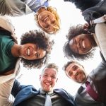 Smiling group of friends