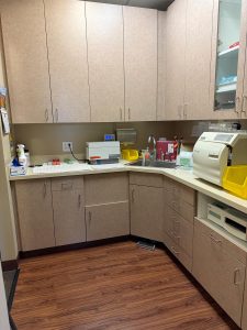 Sterilization room with dental equipment