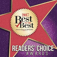 Best Dentist in Little Rock Award Readers Choice Arkansas Democrat Gazette 2017