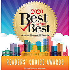 Best Dentist in Little Rock Award Readers Choice Arkansas Democrat Gazette 2020