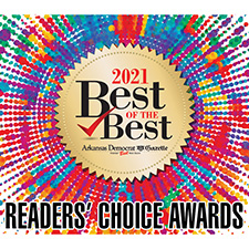 Best Dentist in Little Rock Award Readers Choice Arkansas Democrat Gazette 2021